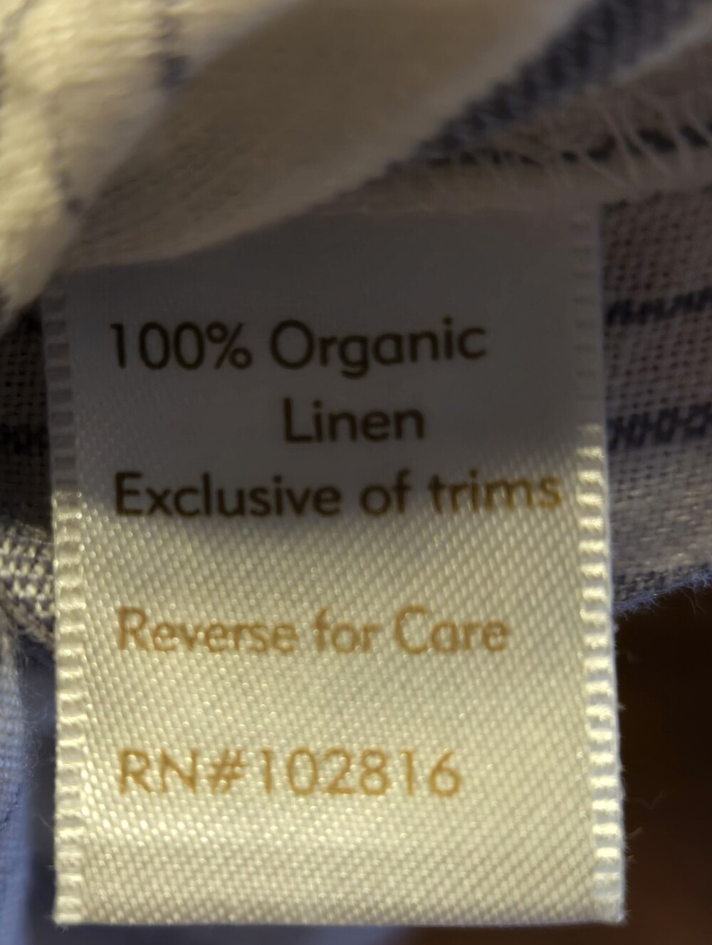 Eileen Fisher Sleepwear By Garnet Hill 100% Organic Linen Sleep Dress XL - Picture 7 of 7